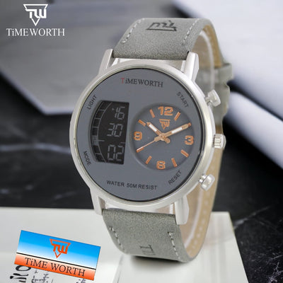 Timeworth Round Dial Stylish Watch