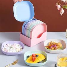 Pack of 10pcs Fancy Plastic Plates