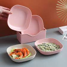 10Pcs Multi-Function Eco-Friendly Unbreakable Dinner Plates –